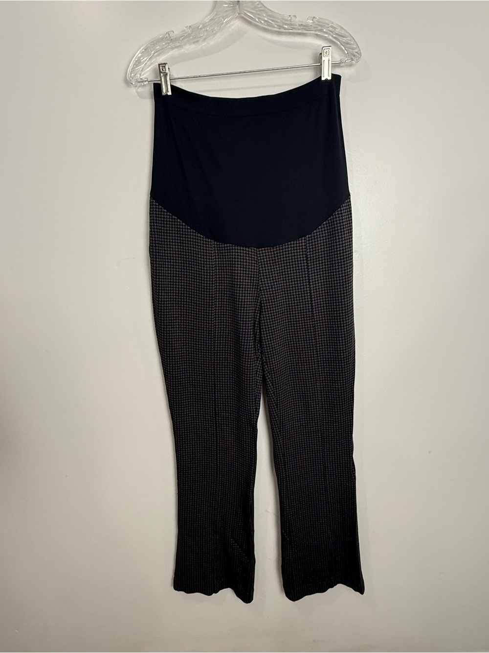 Sonoma Black & Gray Bootcut Maternity Pants with High Waist Panel